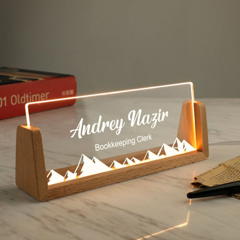 Customizable Personalized Ligh - Desk Name Plate review and price