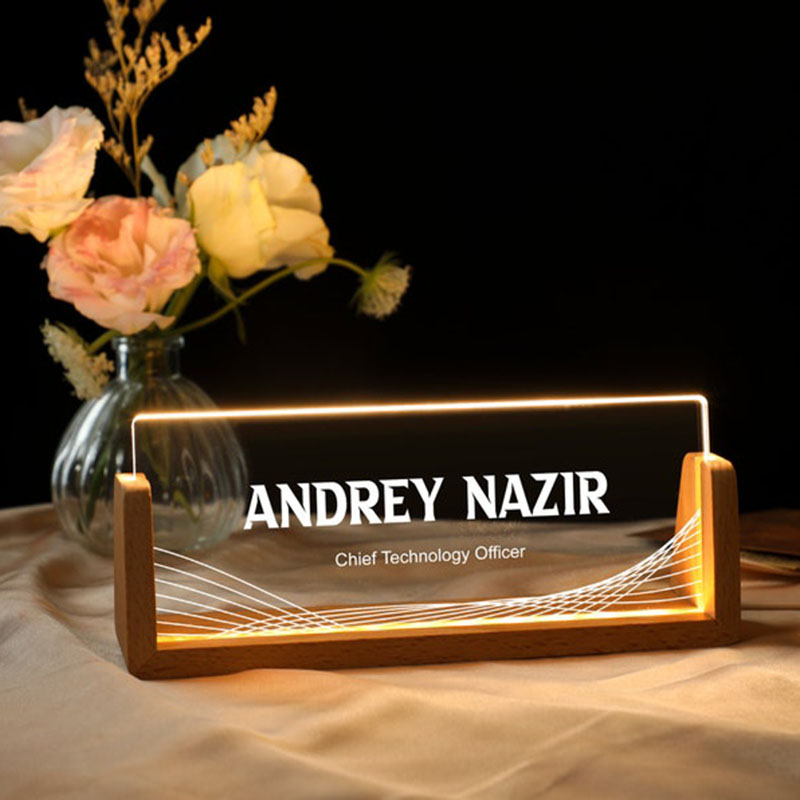Customizable Personalized Ligh - Desk Name Plate review and price