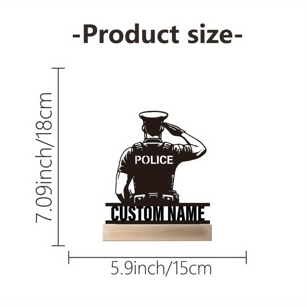 Personalized Metal Police Badg - Desk Name Plate review and price