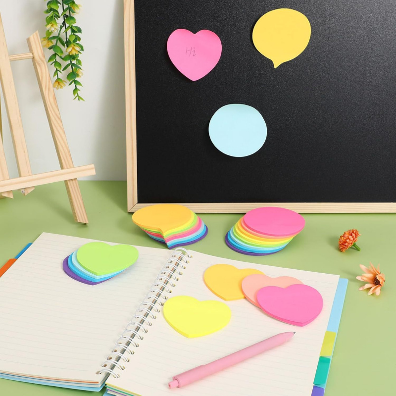 【3 Styles Heart Memo Pads】720  - Total Stationery & Office Supply review and price