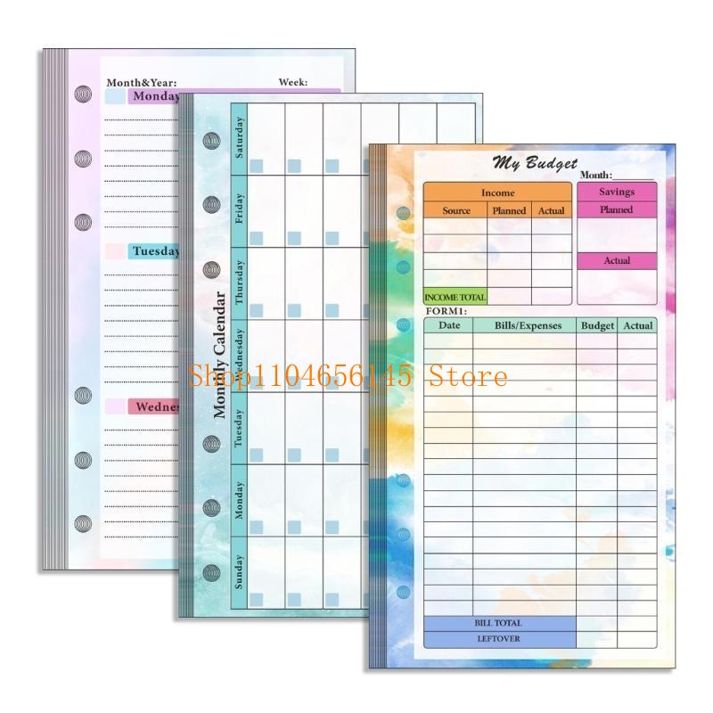 Loose Leaf Refill Paper Lined  - Planner Weekly Budget review and price