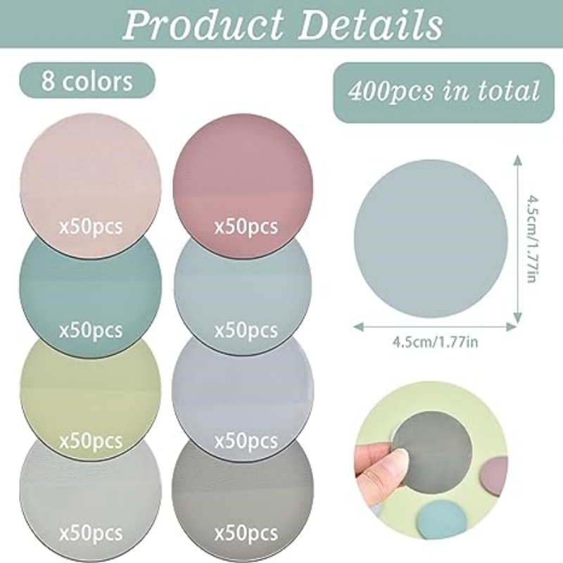 400pcs Morandi Sticky Notes, C - Index Tab Divider review and price