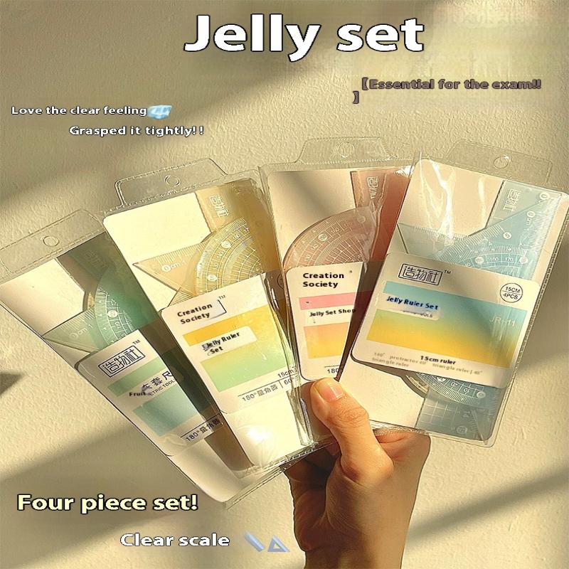 4PCS/Set Transparent Measuring - Ruler Set Transparent review and price