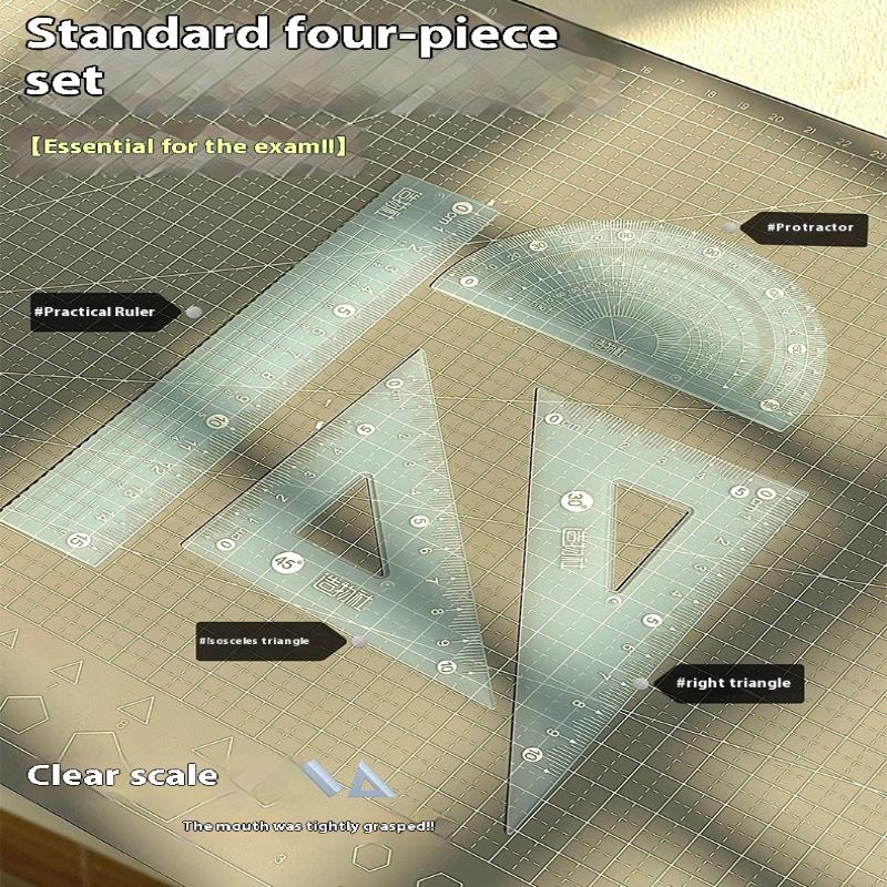 4PCS/Set Transparent Measuring - Ruler Set Transparent review and price