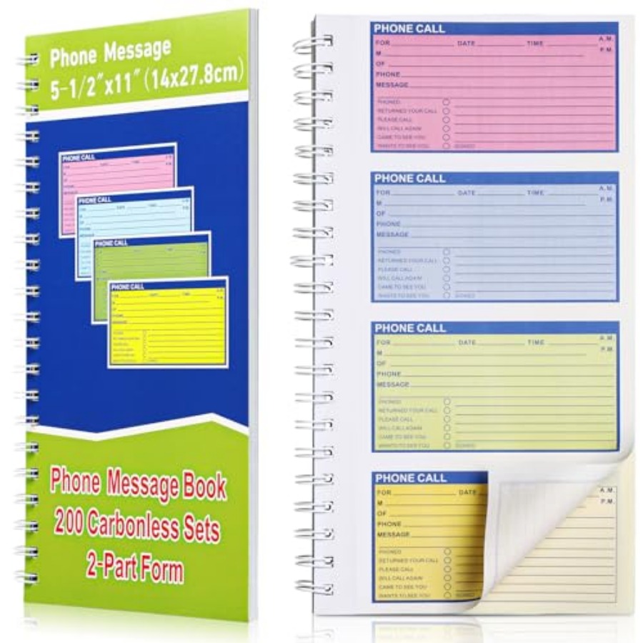 1 Pcs Spiral Bound Phone Messa - Carbon Copy Book review and price