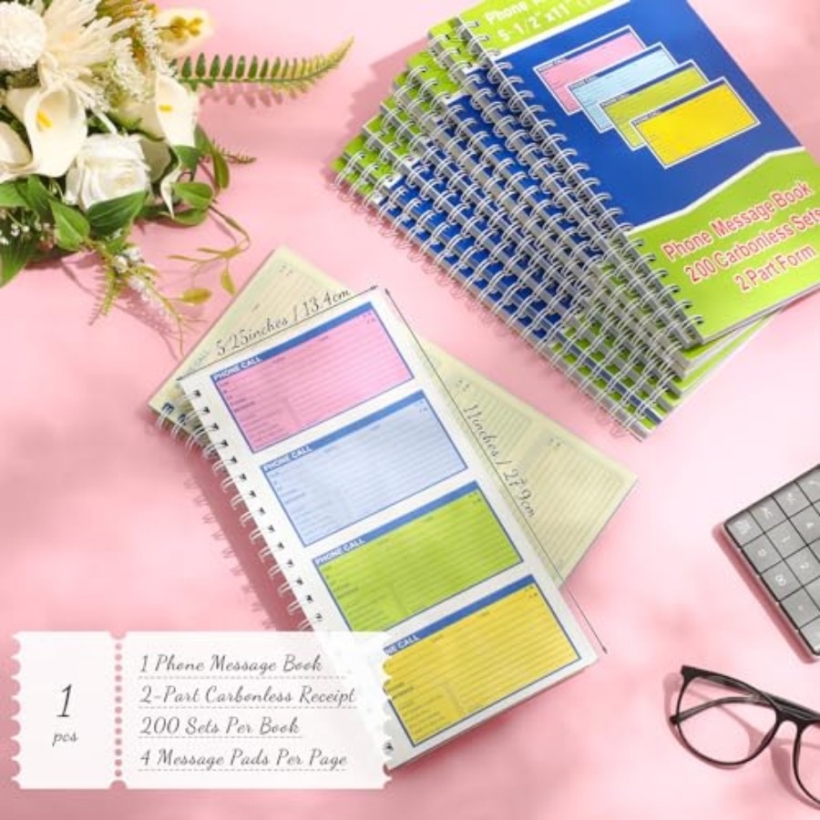 1 Pcs Spiral Bound Phone Messa - Carbon Copy Book review and price