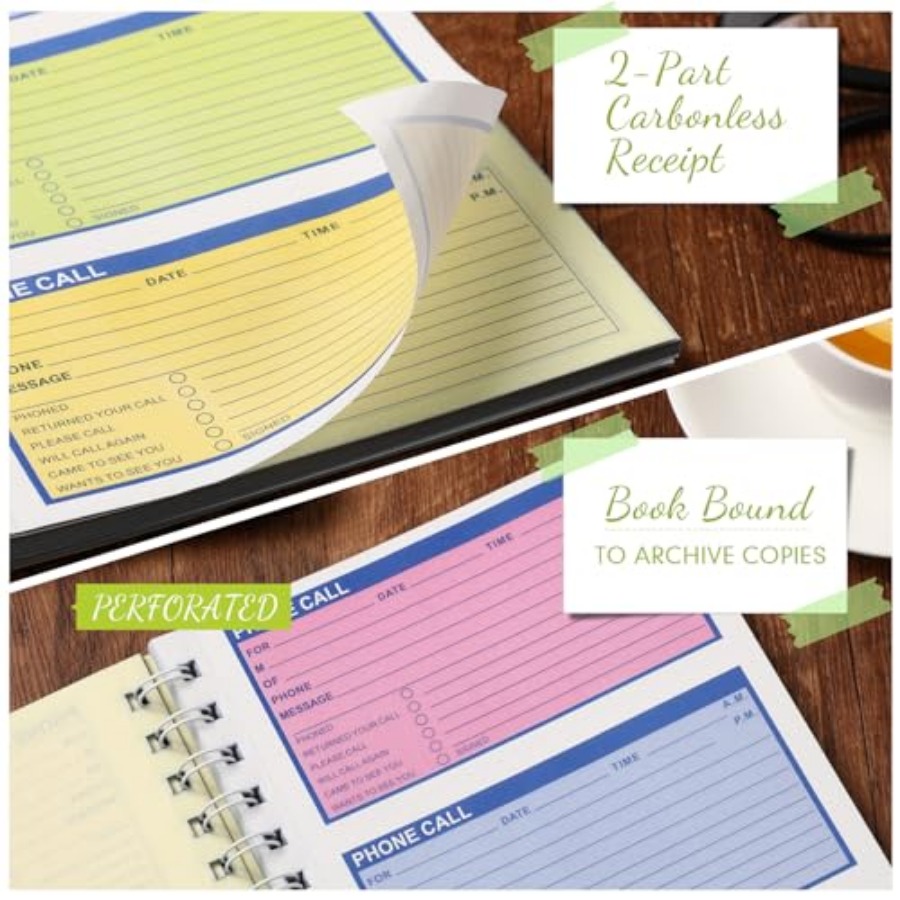 1 Pcs Spiral Bound Phone Messa - Carbon Copy Book review and price