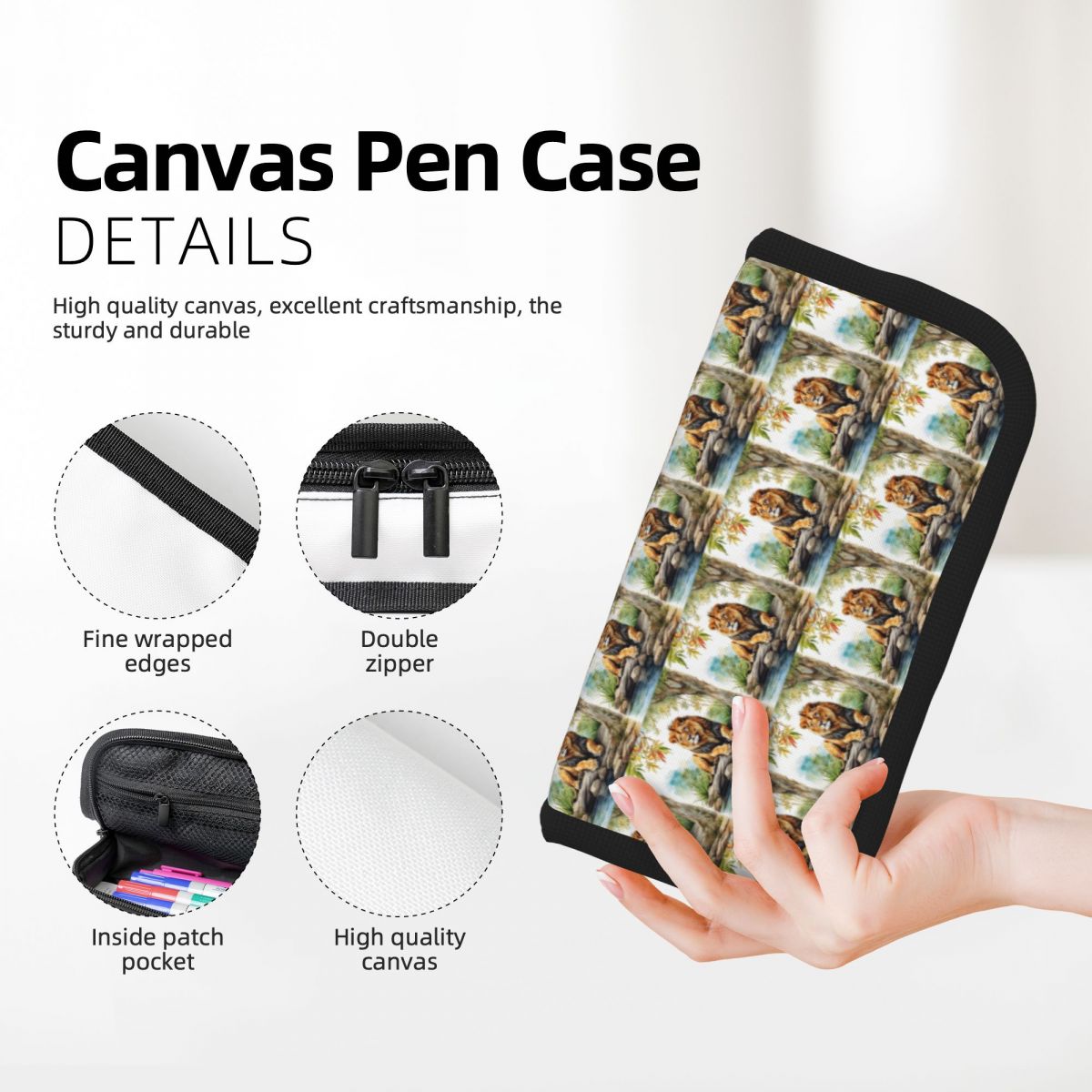 A Lion In A Forest Pencil Case - Lion Stationery & Office Supply(Kunshan)Co.Ltd review and price