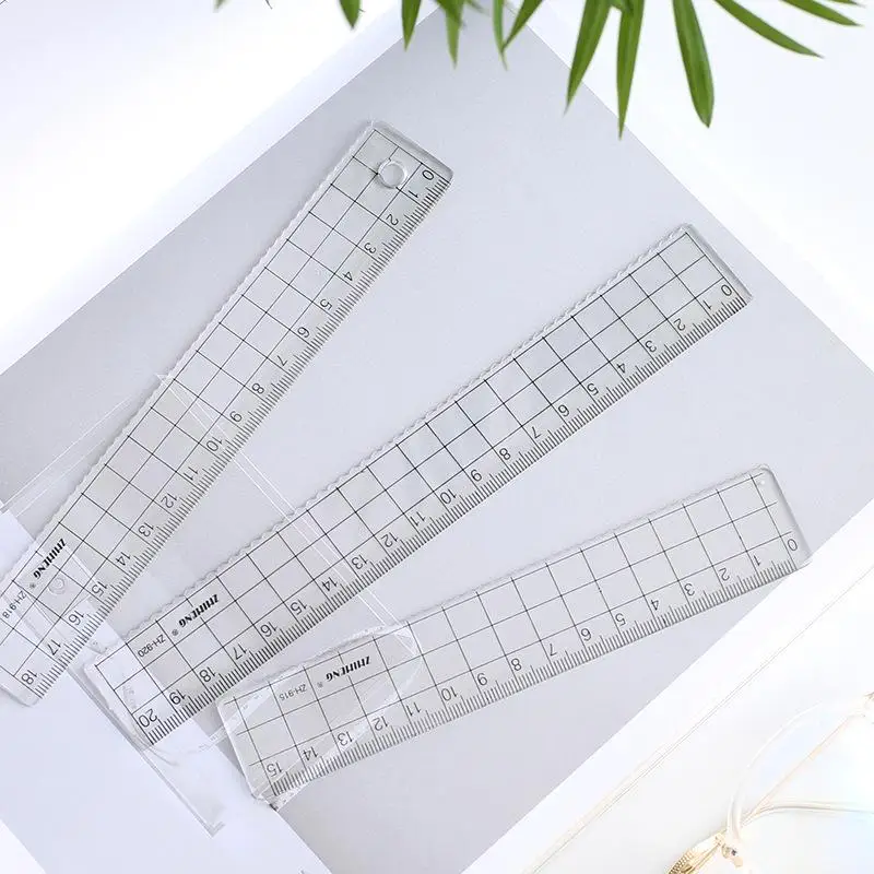 1Pcs Simple15cm 18cm 20cm Tran - Ruler Set Transparent review and price