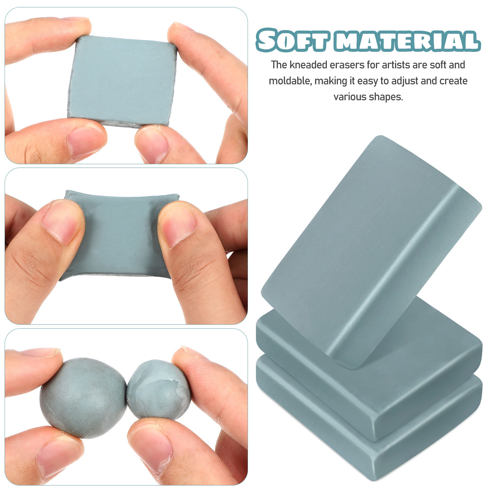 12Pcs Kneaded Erasers for Pain - Rubber Eraser Kneaded review and price