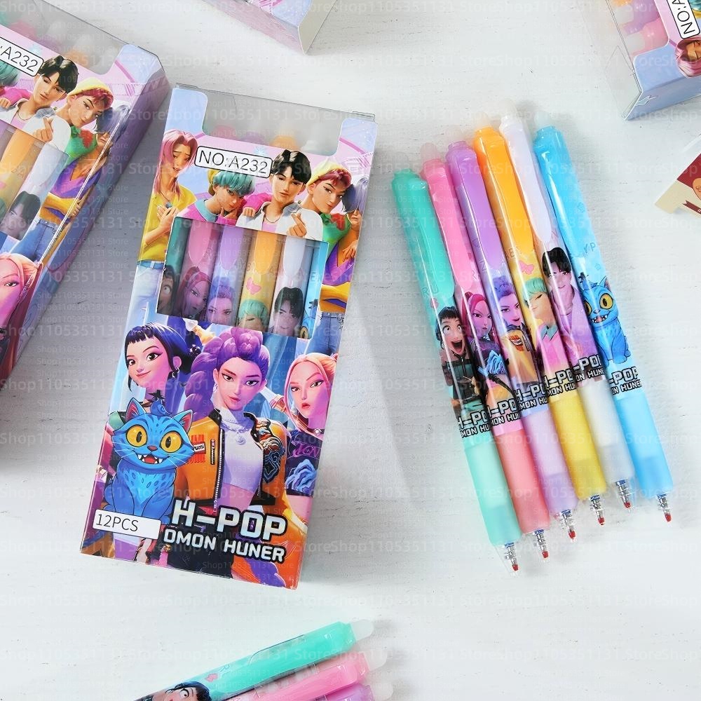 Anime Girl Group Erasable Pens - Gel Ink Pen Set review and price