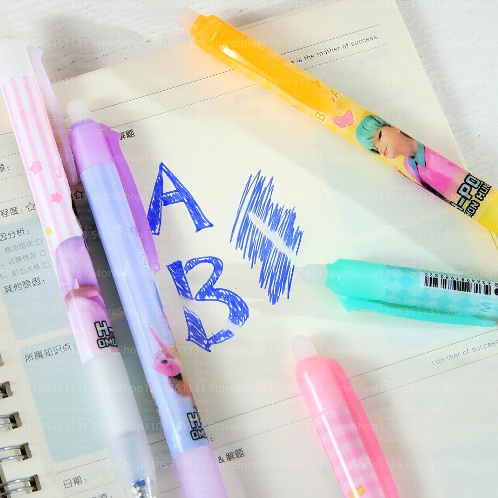 Anime Girl Group Erasable Pens - Gel Ink Pen Set review and price