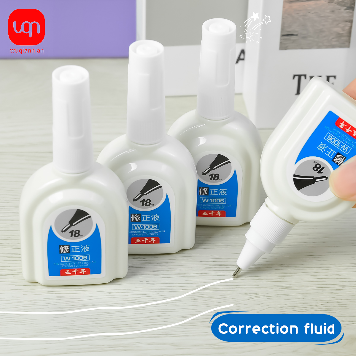 WQN-1/3/6PCS Simple White Corr - Correction Fluid White review and price