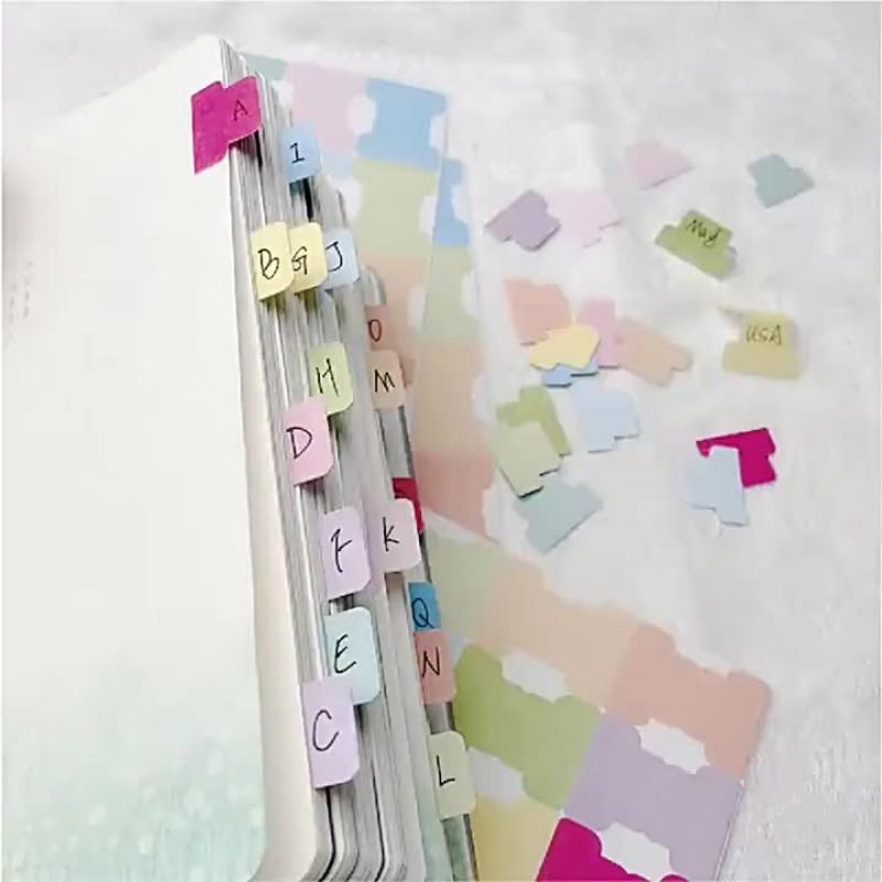 Colorful Sticky Index Tabs - W - Index Tab Divider review and price