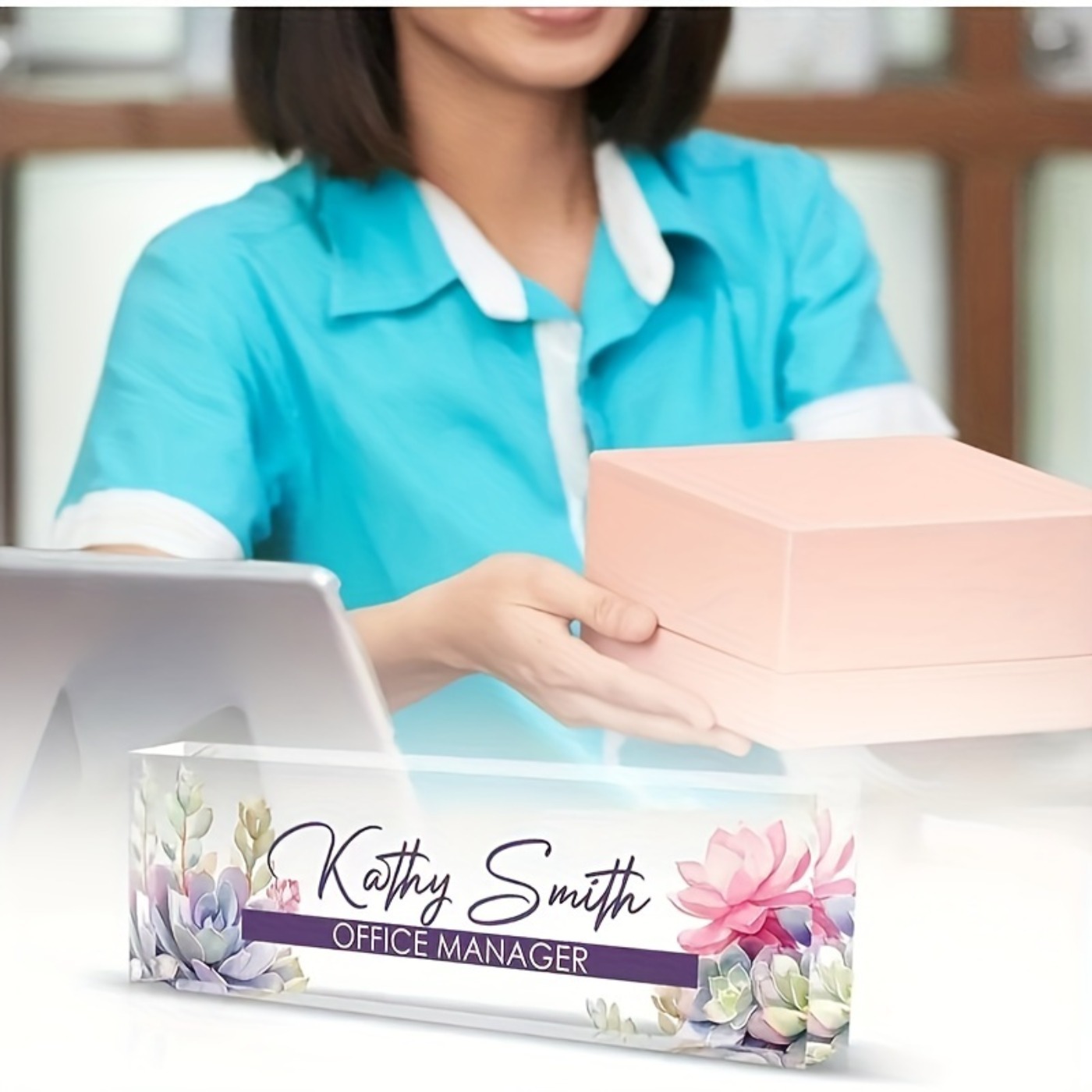 Custom 2D Acrylic Desk Name Pl - Desk Name Plate review and price