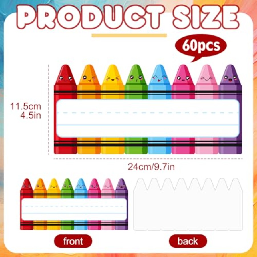 60Pcs s Name Tags Cartoon Expr - Desk Name Plate review and price