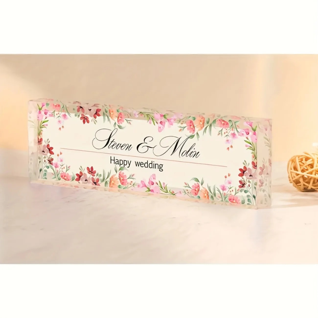 Customizable 2D Acrylic Desk N - Desk Name Plate review and price