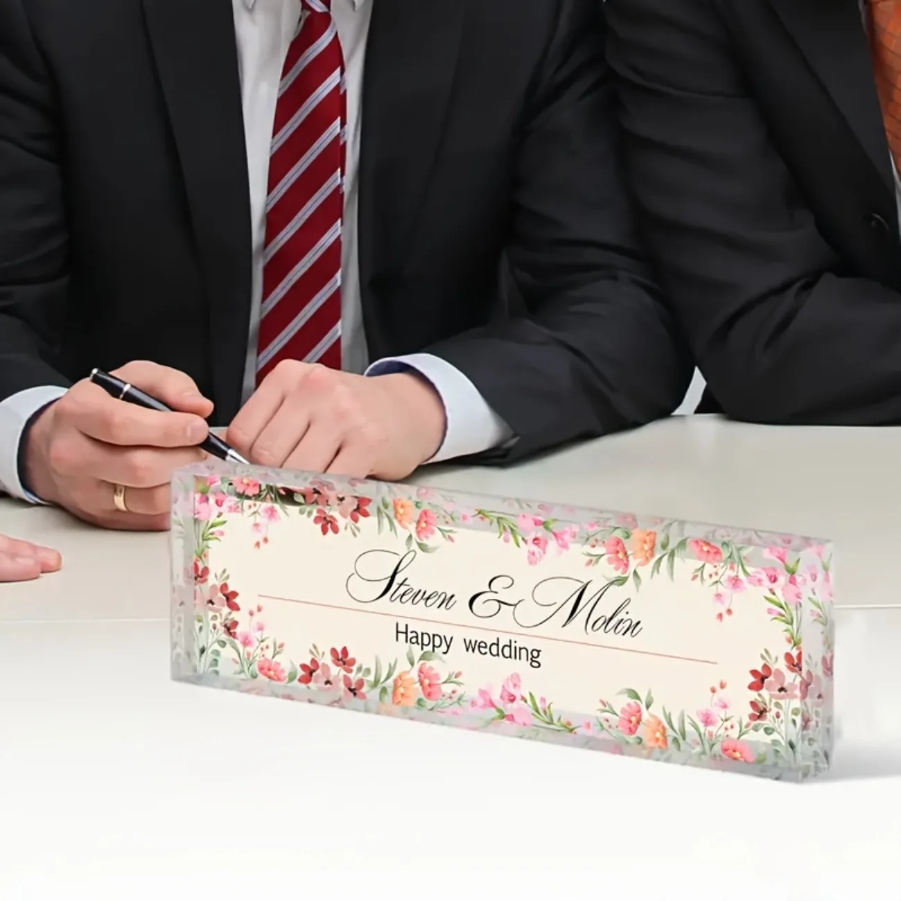 Customizable 2D Acrylic Desk N - Desk Name Plate review and price